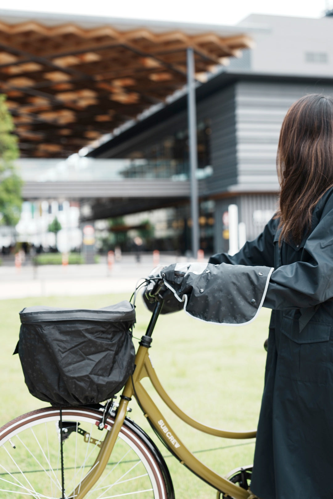 AETONYX 2段式 防水 前カゴカバー 反射プリント ax-865