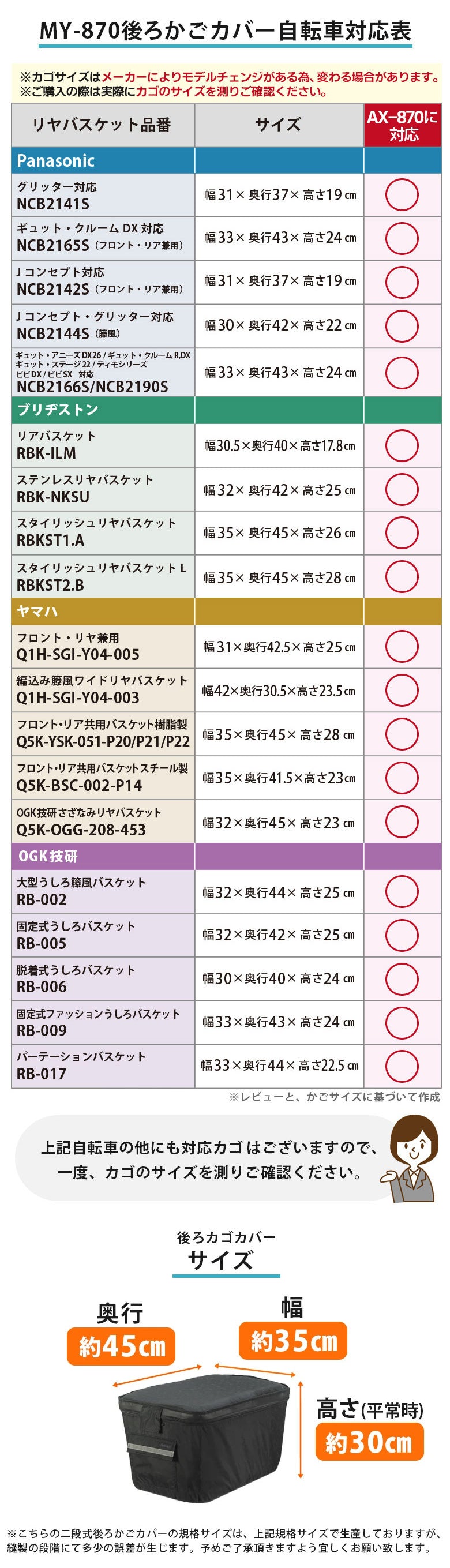 AETONYX 2段式 防水 後ろカゴカバー 反射プリント ax-870