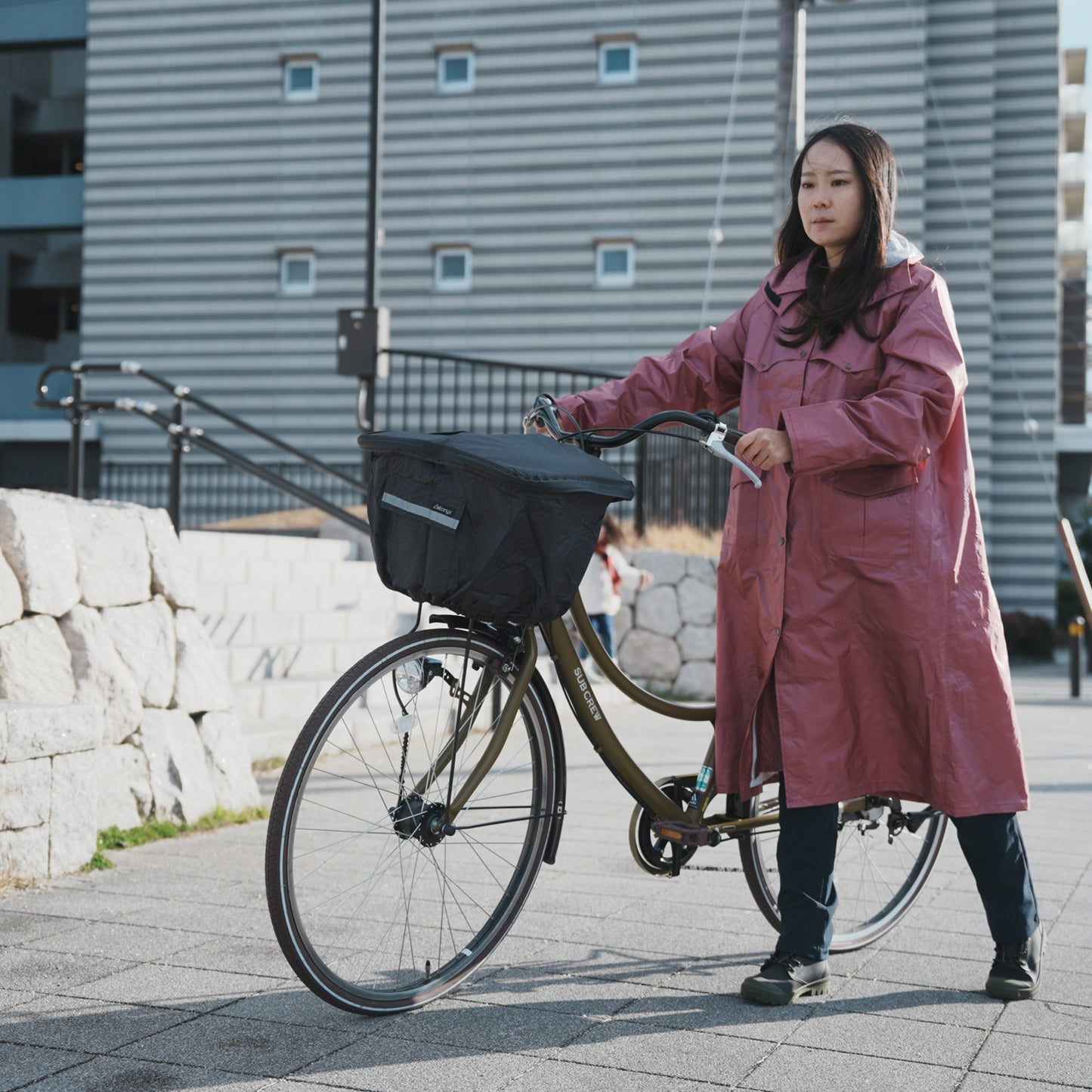AETONYX 防水 撥水 大容量 二段式 自転車 前かごカバー my-165