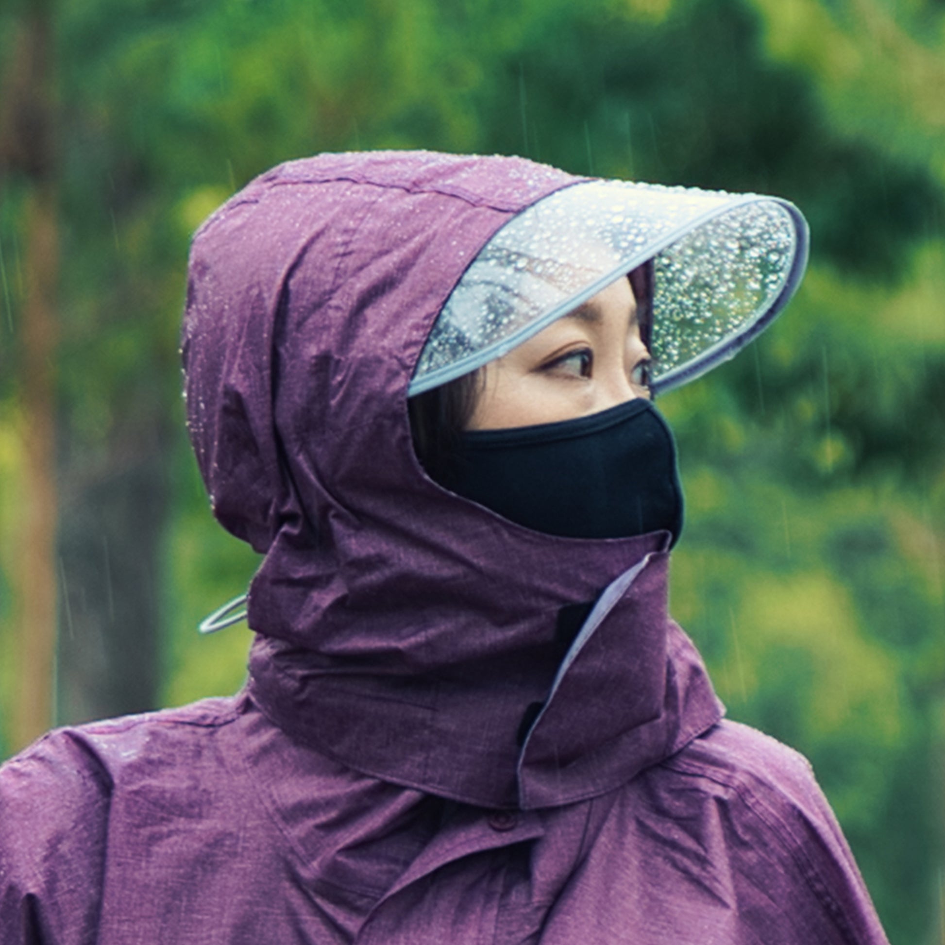 ツバ着用イメージ