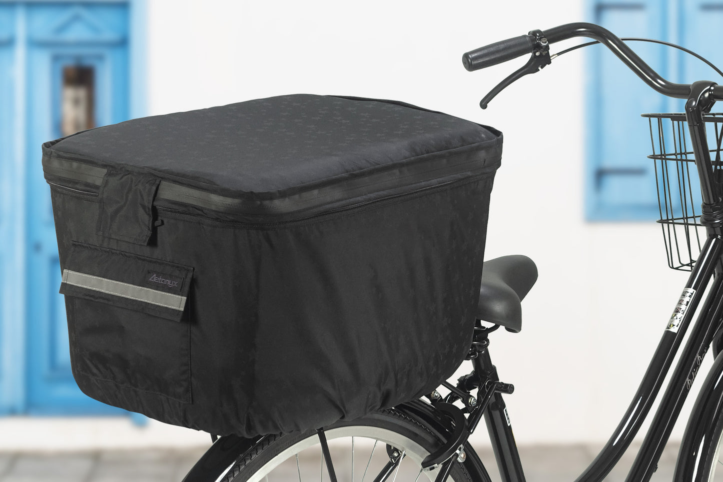 AETONYX 2段式 防水 後ろカゴカバー 反射プリント ax-870