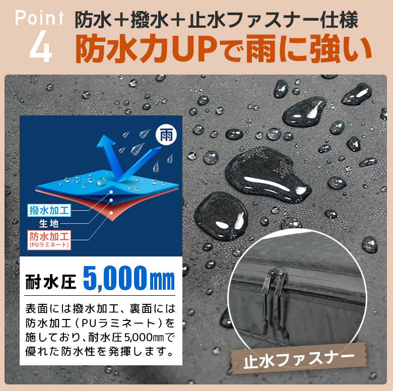 AETONYX 2段式 防水 後ろカゴカバー 反射プリント ax-870