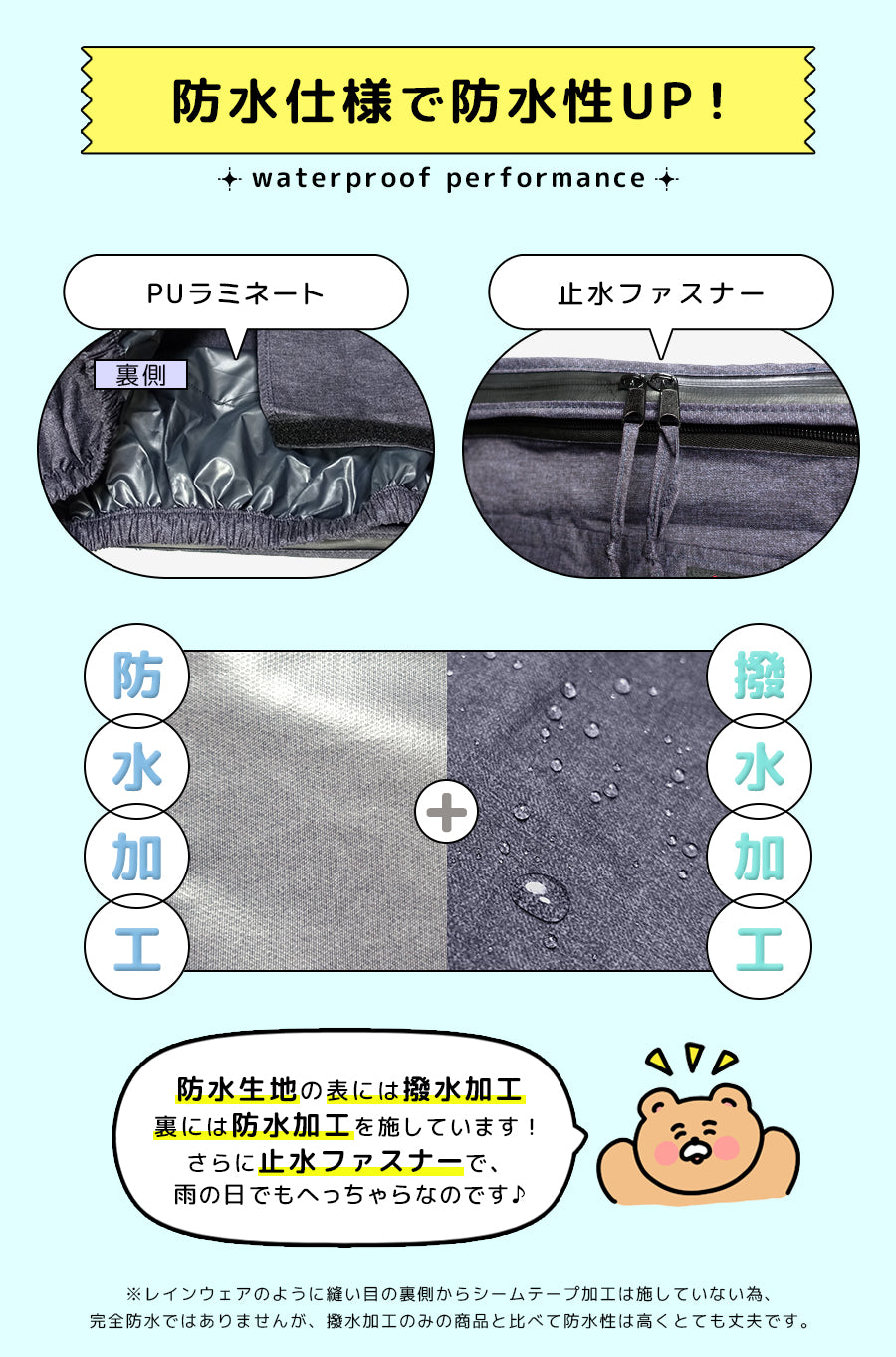AETONYX 防水 自転車前かごカバー ハンドルカバーセット set-165_235
