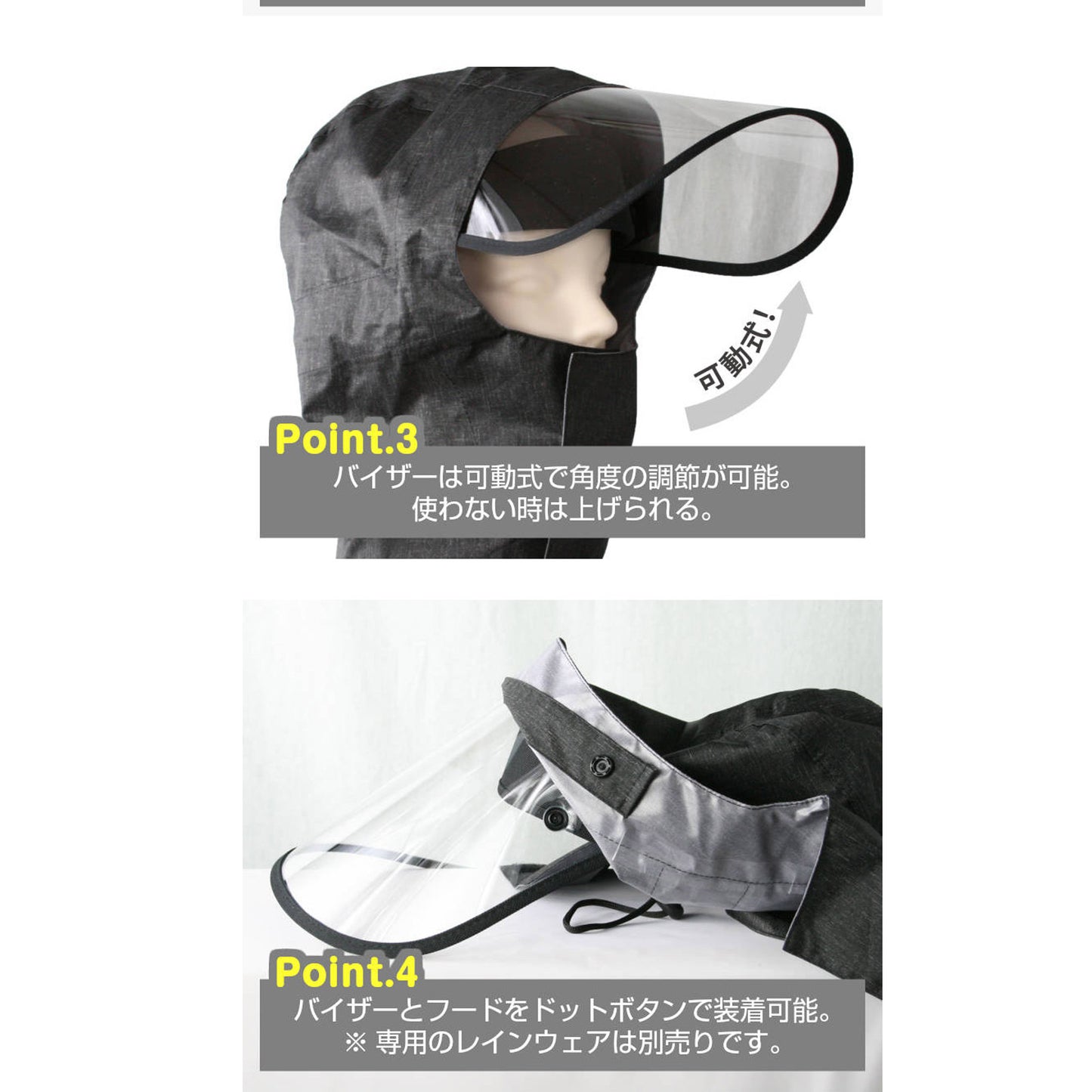 AETONYX レインバイザー レインポンチョ セット set-002_750